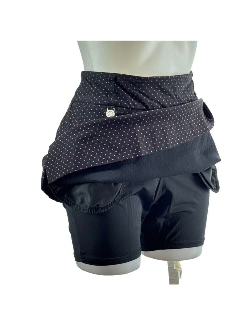 SWING Women's Skort Polka Dot Pull On Banded Waist Active Wear Stretch Size 10 - Picture 4 of 9